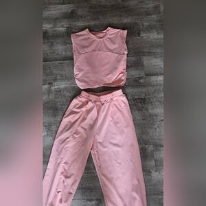 Pink Two-Piece Athletic Set